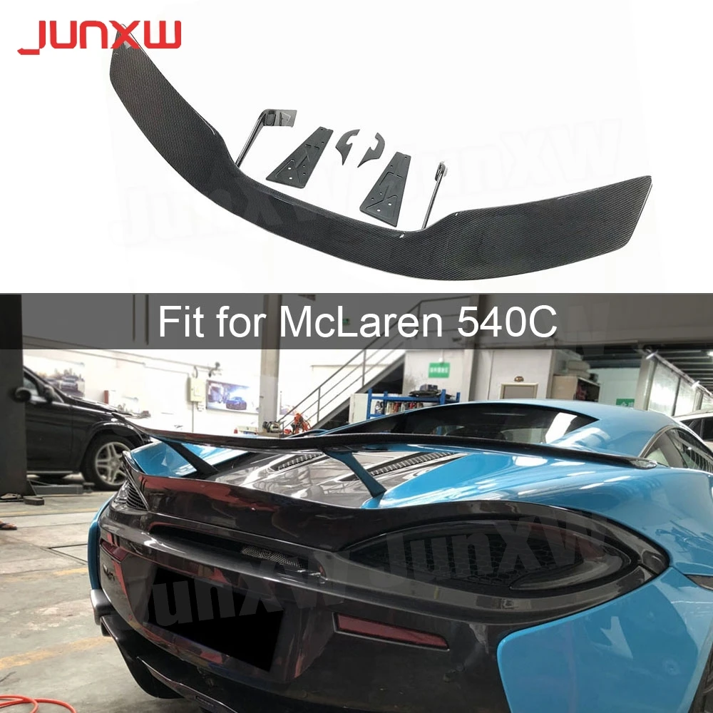 

Dry Carbon Fiber Rear Trunk Top Spoiler Racing Wings for McLaren 540C 570S 570GT Rear Boot Tail Spoiler FRP