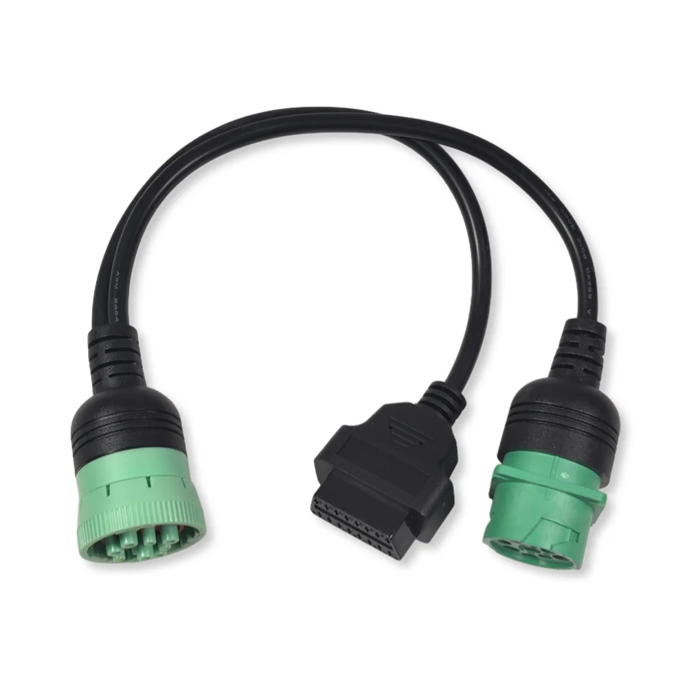 Truck Diagnostic Cable J1708 J1939 to 9pin OBD Connector 6 Pin 9 Pin for Cummins