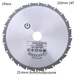 Disco de hoja de sierra Circular para Rage Rage4 RageB, hoja de sierra de Metal y madera de 210mm, 25,4mm, 24T, 1 unidad, novedad