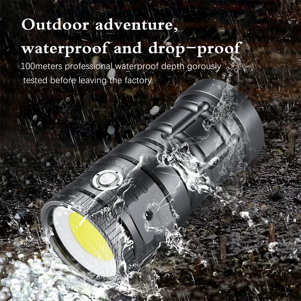 Seafrogs 100meter LED Diving Torch 11000lumens With 21700 Battery Photography Video Fill Light