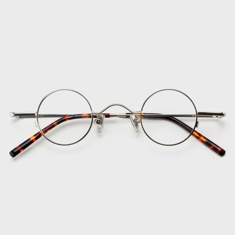 

Винтажная металлическая круглая оптическая оправа, мужские очки в стиле ретро, очки для близорукости, пресбиопии, очки по рецепту, женские элитные брендовые оправы для очков