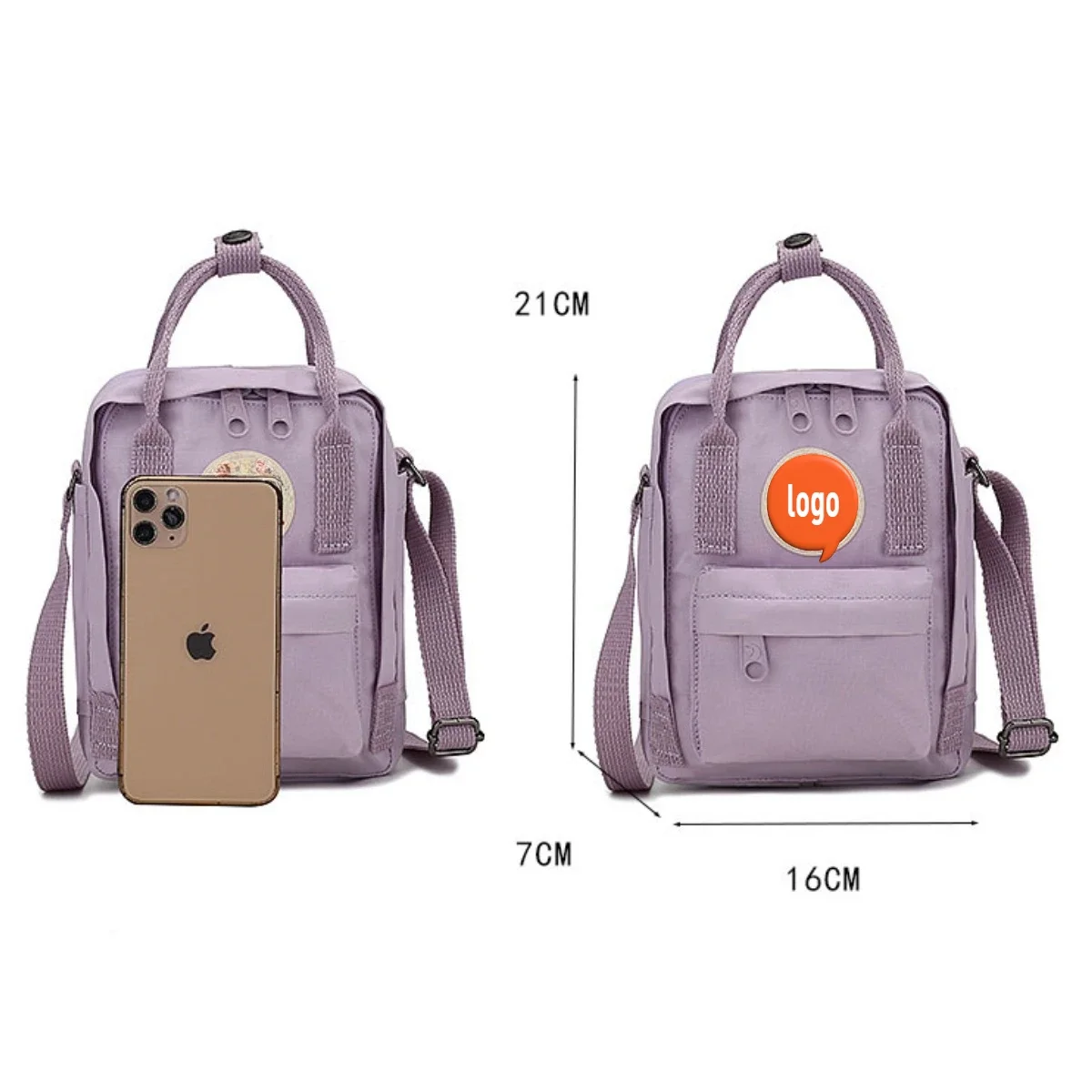 2024 New Original Classic Backpack With Logo Student Unisex Crossbody Bag - Adjustable Canvas Laptop Backpack for Men and Women