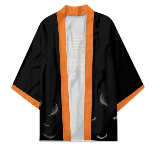 

Karasuno Haikyuu Kimono Cardigans Ukiyo-e Kimono Cloak Loose Three-quarter Sleeve Cardigan Haori