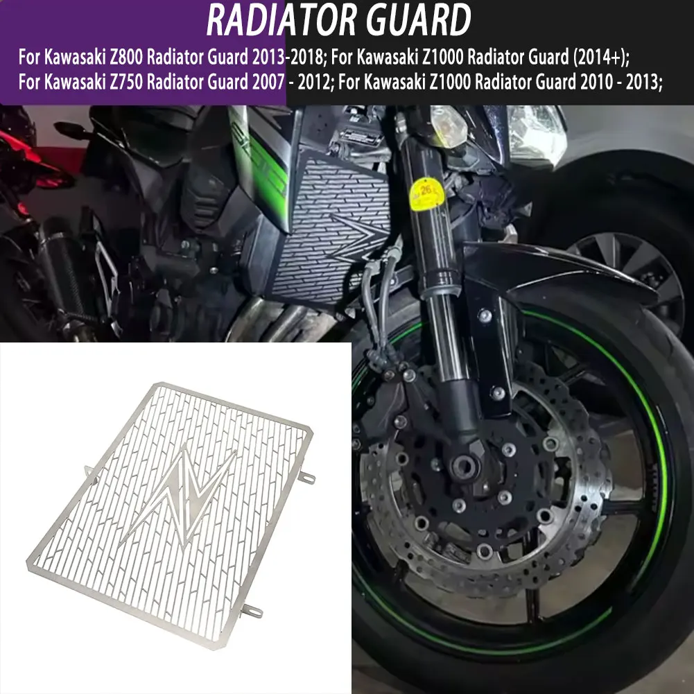 

For Kawasaki Z750 Z800 ZR800 Z1000 Z1000SX ZR1000F Z750/800/1000 Ninja 1000 Motorcycle Radiator Grille Guard Protector Cover