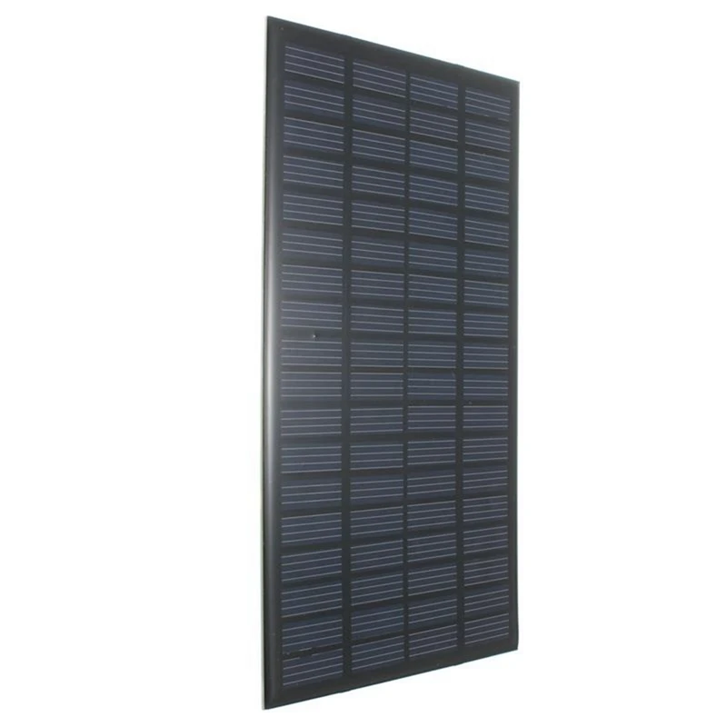 Hot 2X High Quality 18V 2.5W Polycrystalline Stored Energy Power Solar Panel Module System Solar Cells Charger 19.4X12X0.3Cm