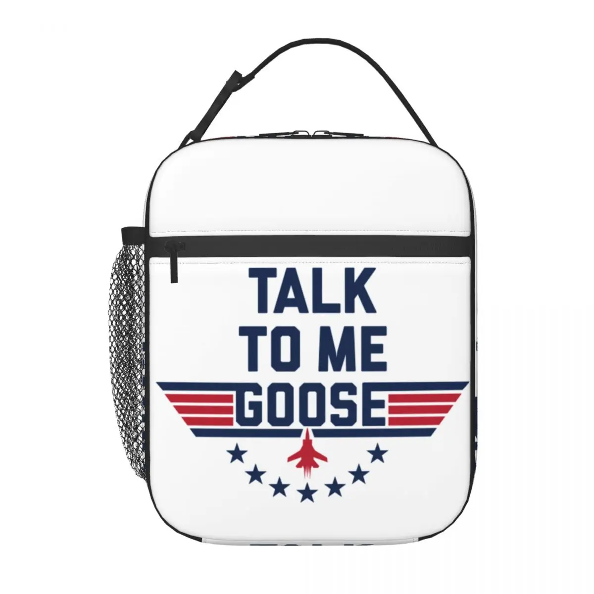 TALK TO ME GOOSE Insulated Lunch Bag for Women Resuable Top Gun Maverick Film Cooler Thermal Bento Box Kids School Children