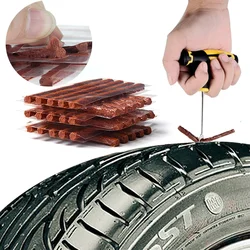 20Pcs Car Tire Tyre Puncture Plug Seal Repair Tool Kit Tire Repair Strips Tubeless Rubber Stiring Glue Seals for Car Motorcycle