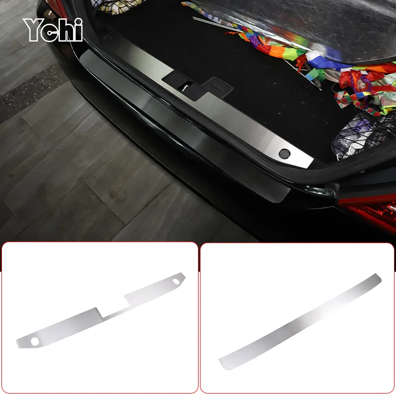 

Car Rear Bumper Inner/External Trunk guards Protector Cover Trim Sticker For Mercedes Benz S Class W221 2008-12 Car Accessories
