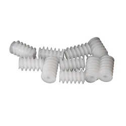 10pcs White Right Hand Plastic 6*10 (2A) Worm Turbine 0.5 Module Reduction Gears DIY Model Parts  EF02368