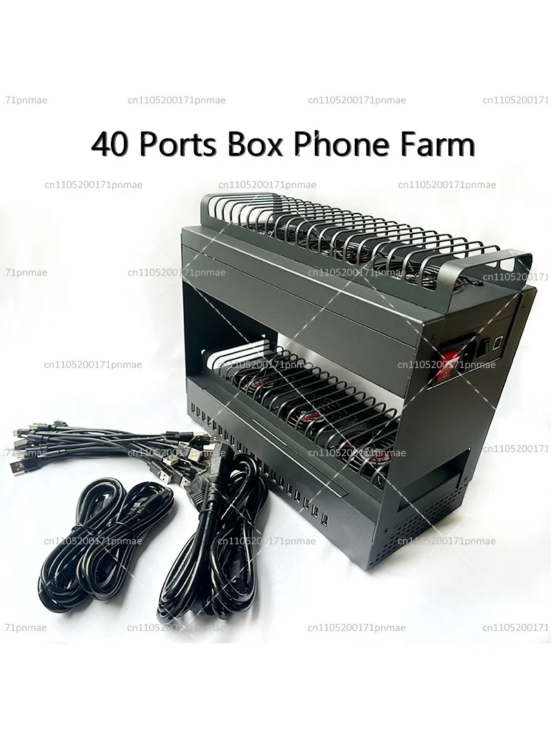 20 40 60 USB Ports Hub Phone Farm Android Control Box Batch Sync Unified Management Smartphones
