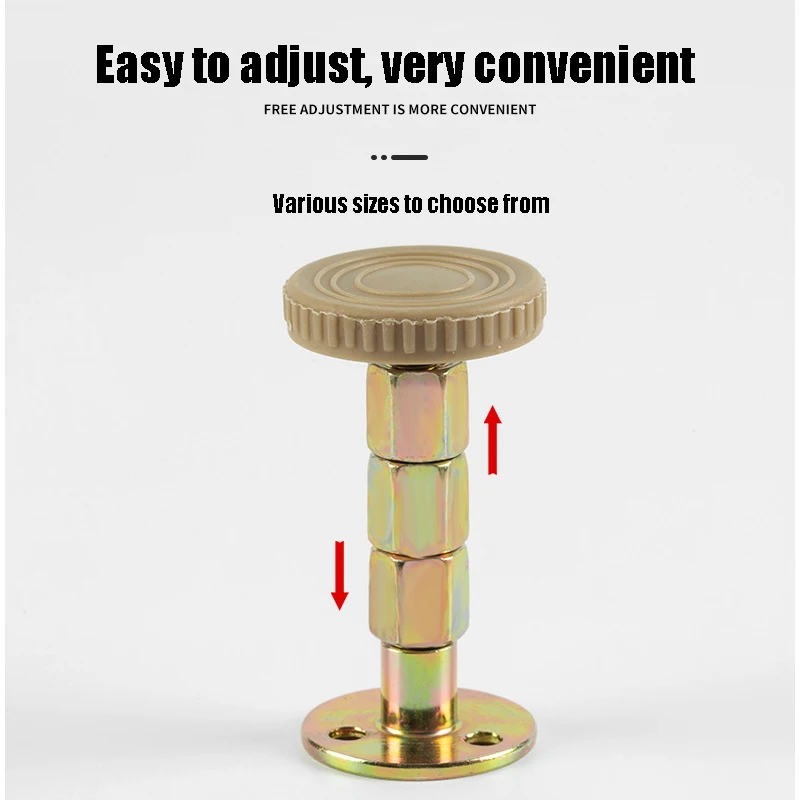 Bed Frame Anti-Shake Tools, Threaded Adjustable Headboard Stoppers, Bedside Telescopic Support Headboard Stabilizer 33-110mm