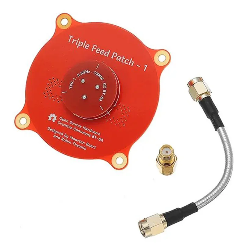 Realacc Triple Feed Patch-1 5.8GHz 9.4dBi Directional Circular Polarized FPV Pagoda Antenna for Fatshark DJI Eachine Goggles