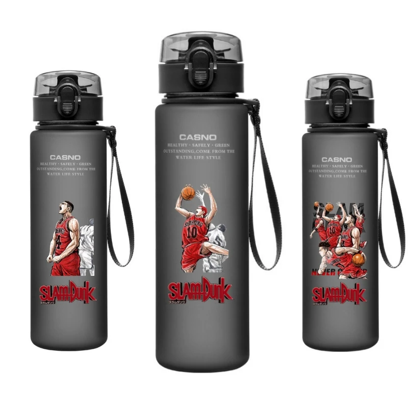 Slam Dunk 560Ml Large Capacity Portable Plastic Water Cup Anime Water Bottle Sakuragi Hanamichi Rukawa Kaede Akagi Takenori Gift