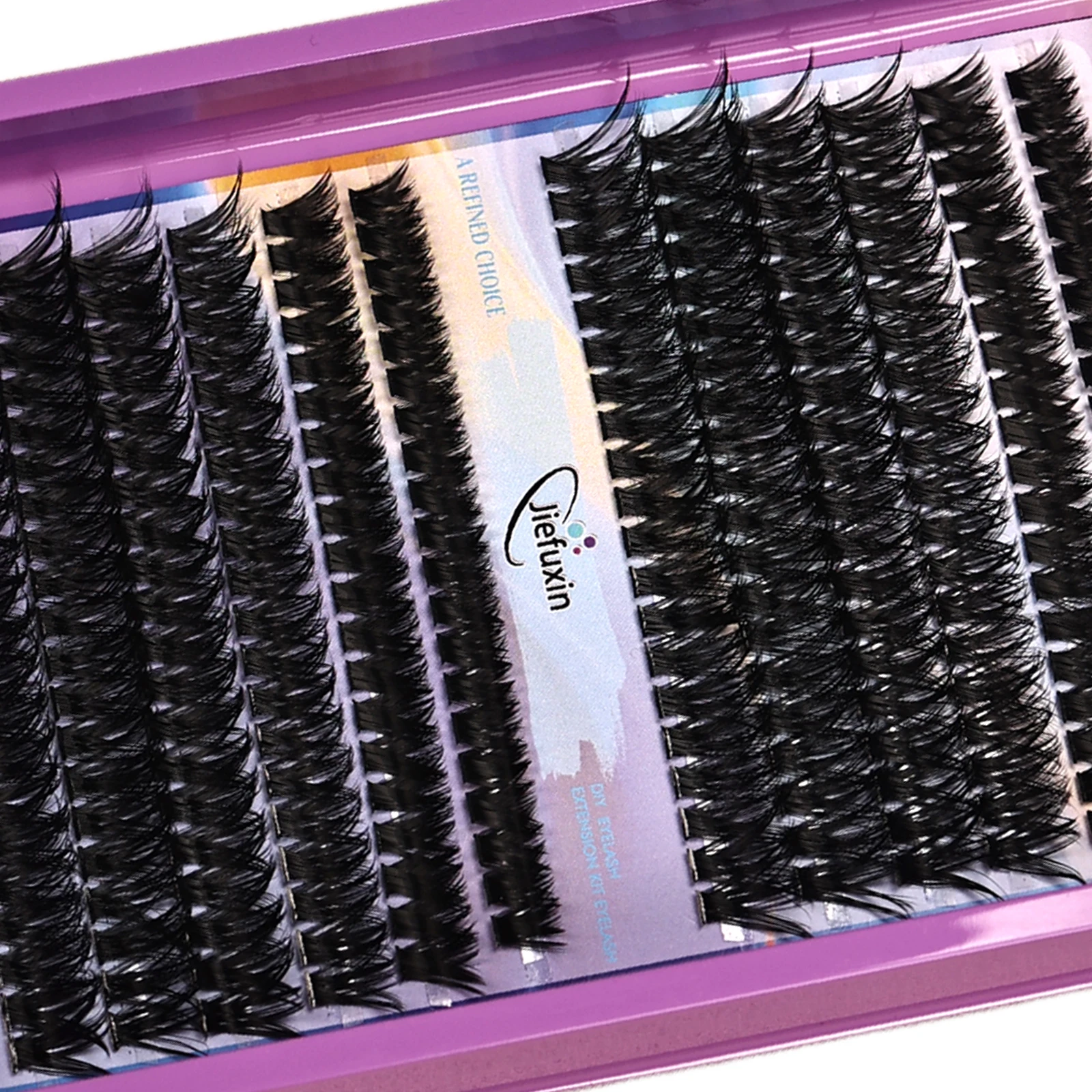 Manga Cluster Lashes D-Curl Flauschige Einzelwimpernverlängerungen DIY Selbstklebende Natürliche Falsche Wimpern für Anfänger Tägliches Make-up – Detail 5
