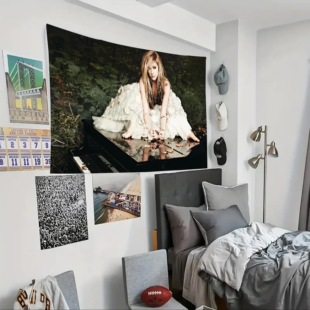 A-Avril أفضل L-Lavigne نسيج الديكور حفلة خلفية معلقة القماش غرفة نوم نسيج غرفة ديكور الجمالية #2