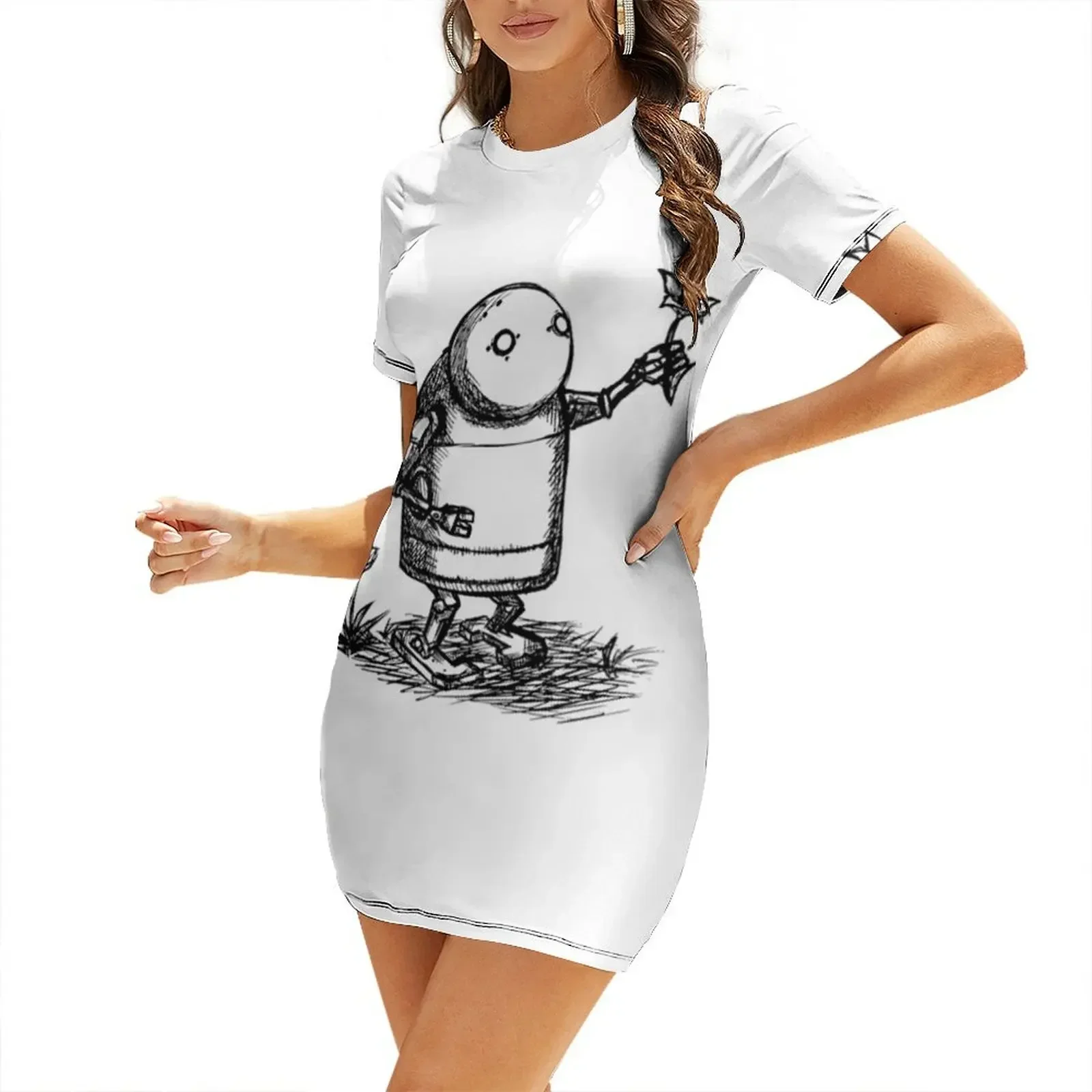 

nier automata (1) Short-Sleeved Dress Dress vintage Bride dresses