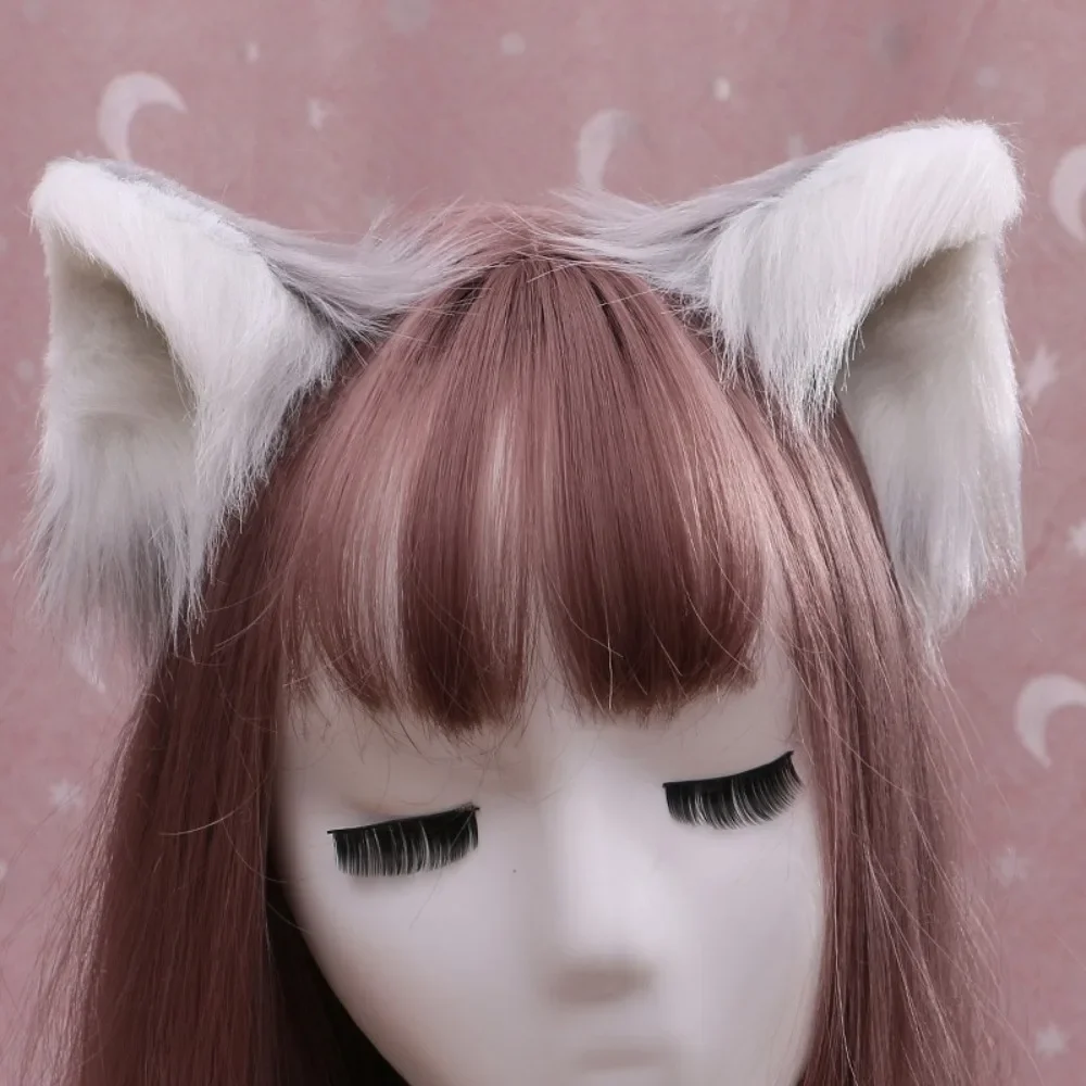 Handmade Cute Furry Animal Beast Ears Hairpin Headwear  Cosplay Hairpins Ear Clip Cosplay Props Lolita Girl Hair Accessory
