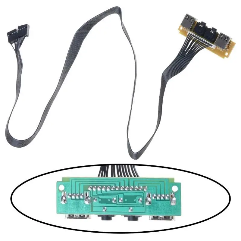 Y1UB 60cm Front for Case Panel USB2.0 Ports I/O Board Internal Cable HUB w
