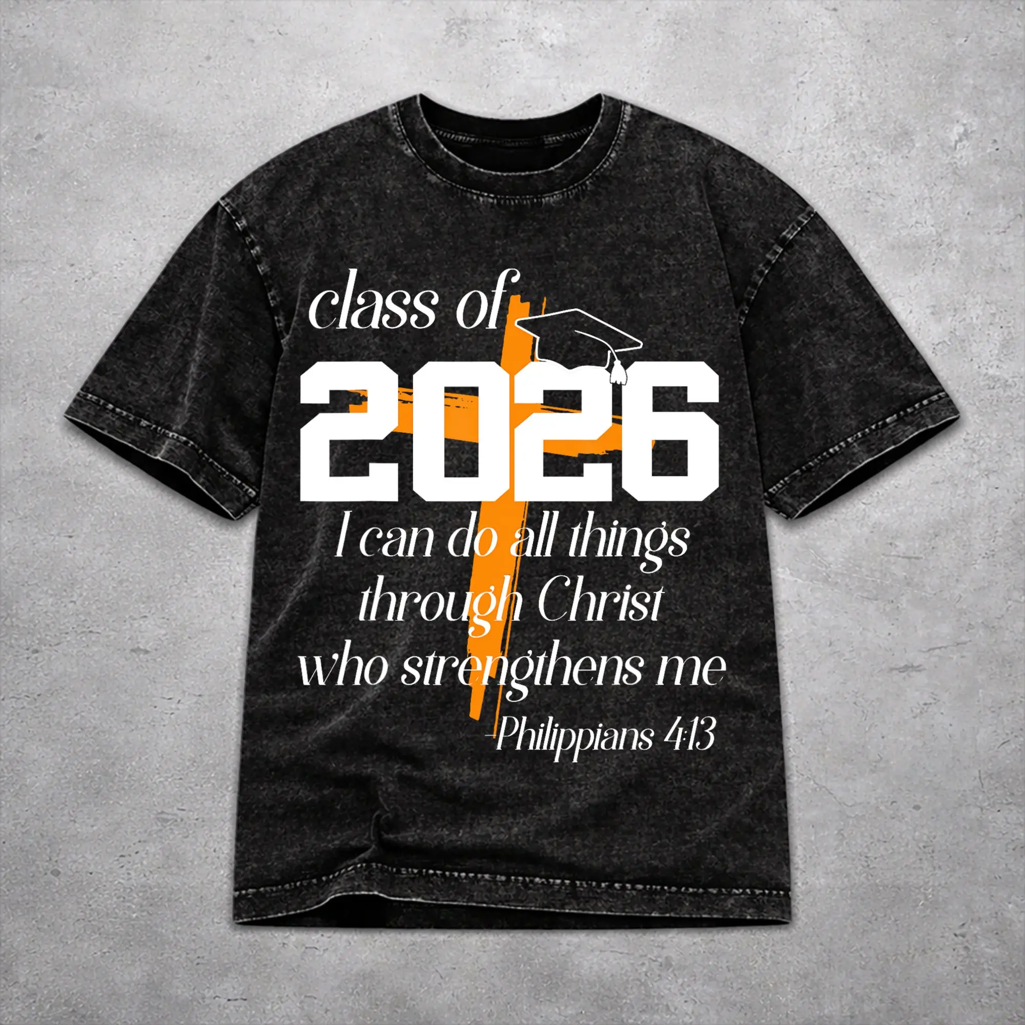 Men Women Class of 2026 Senior Graduation T Shirt Graphic Printed Cotton Washed  Novelty T-Shirts