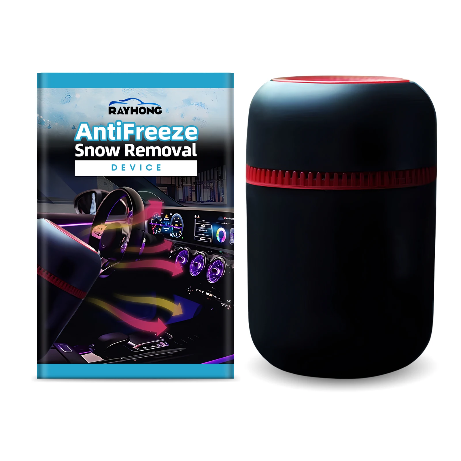 Quick Snow-Melting Car Anti-Freeze Defrost Heater for Front and Rear Windshields Car Snow Removal and Ice Prevention Device