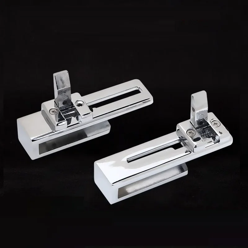 Perforation-Free Bathroom Glass Door Lock Sliding Door Toilet Glass Lock Shower Room Partition Door Lock