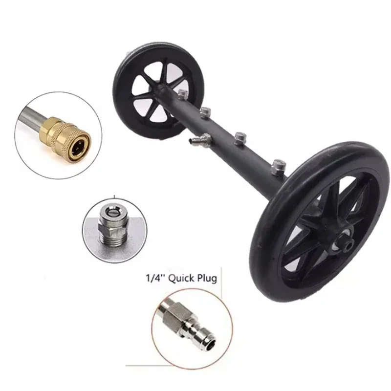 Pressure Undercarriage Under Car Washer, Water Broom, Dual Surface Cleaner with Extension Wand, 1/4 Inch Quick