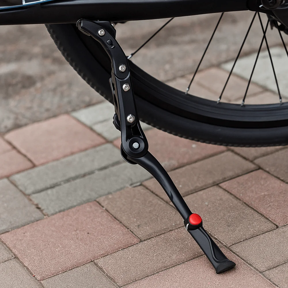 

Side Rear Aluminum Bicycle Kick Stand Adjustable Single Kickstand Rear Bicycle Support Mountain Bike