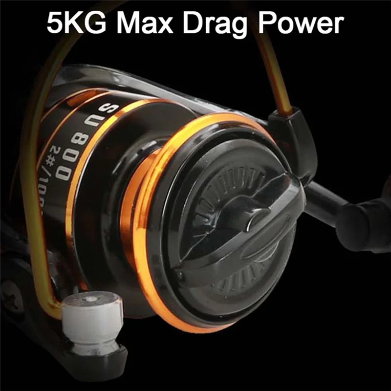 

AT05-Small Fishing Wheel 800 Series Small Rotary Fishing Reel Metal Coil 5KG Max Drag Ice Lure Saltwater Freshwater