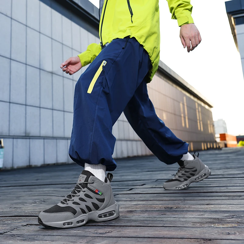 

Men's Thick Soled Boots, Men's Ankle Boots, Desert Waterproof Work Safety Shoes, Outdoor Hiking Shoes, Men's Hiking Boots