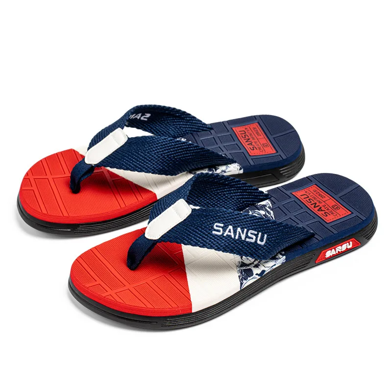 

VIPOL Summer trendy beach shoes, sandals, new men's slippers, adult indoor slippers, comfortable and casual flip-flops