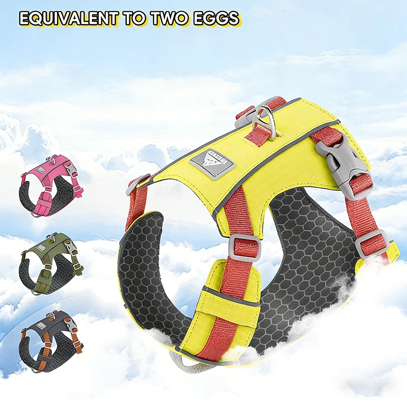 

Dog Harness for Large No Pull Pet Harness Adjustable Soft Padded Vest with Control Handle Walking Reflective Pet Vest