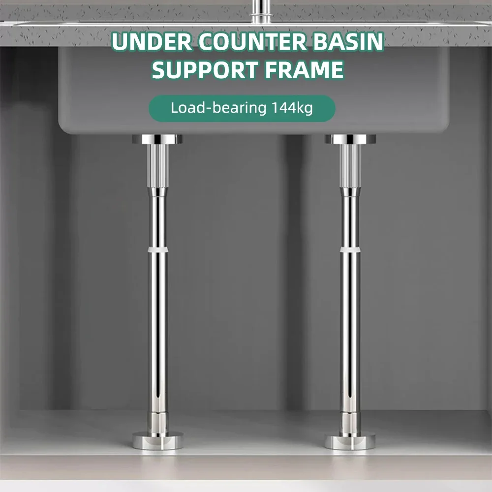 

Adjustable Undermount Sink Bracket,Stainless Steel Telescopic Support Leg,Anti-Slip & Anti-Fall Kitchen Cabinet Reinforcement