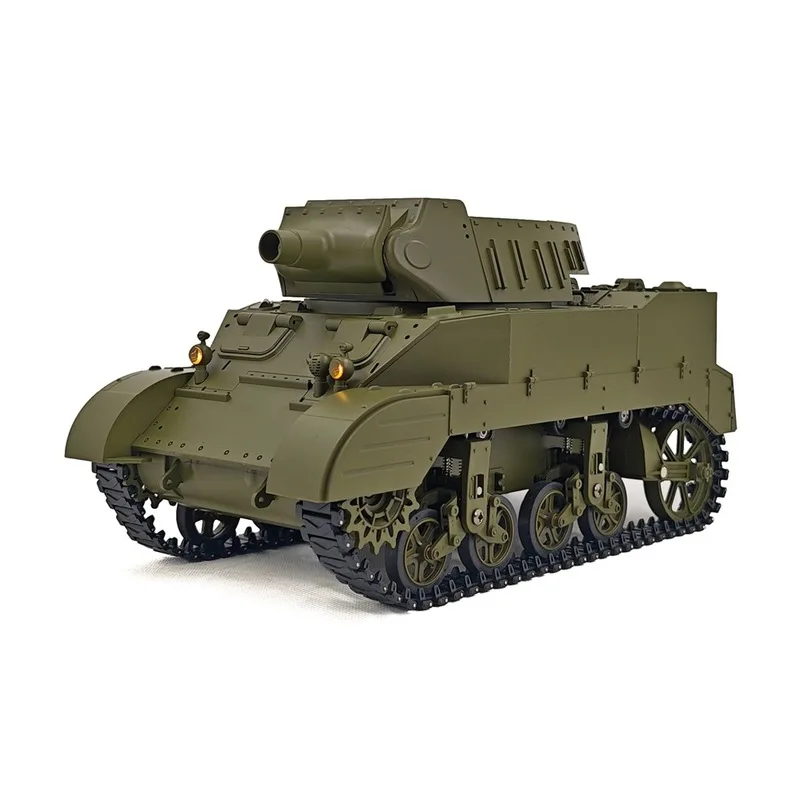 Kubingke M8 rotating 360-degree battery smoking electric remote control tank 1/16th military model toy adult gift