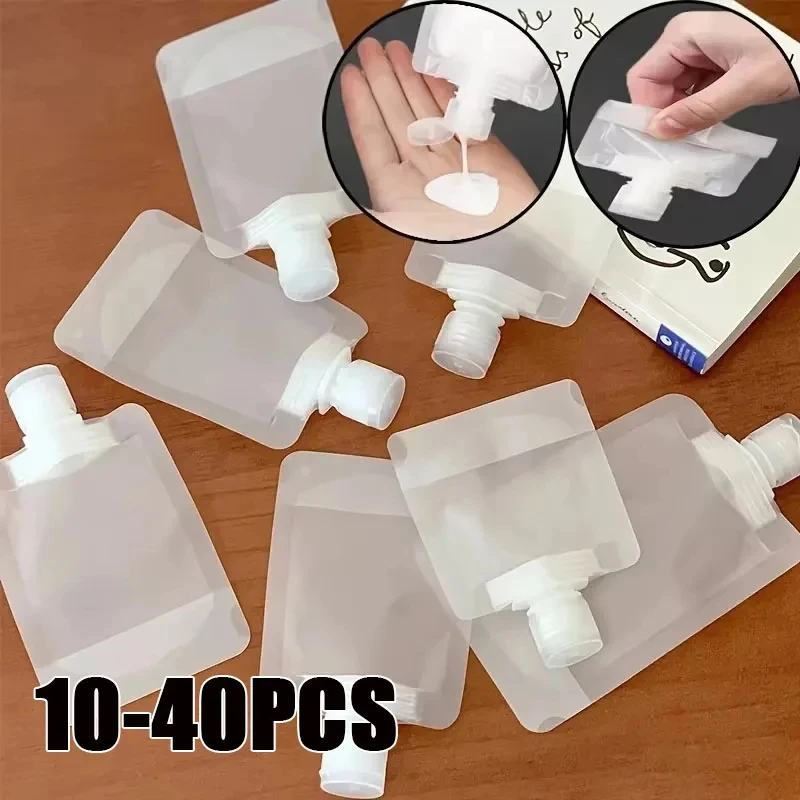 Bouteilles de voyage rechargeables, anti-fuite, portables, pour lotion, shampoing, gel douche, articles de toilette, 10 à 40 pièces