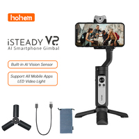 Hohem iSteady V2 V2S AI Smartphone Gimbal Foldable Handheld Gimbal Stabilizer for Xiaomi Redmi Huawei iPhone Samsung Smartphones