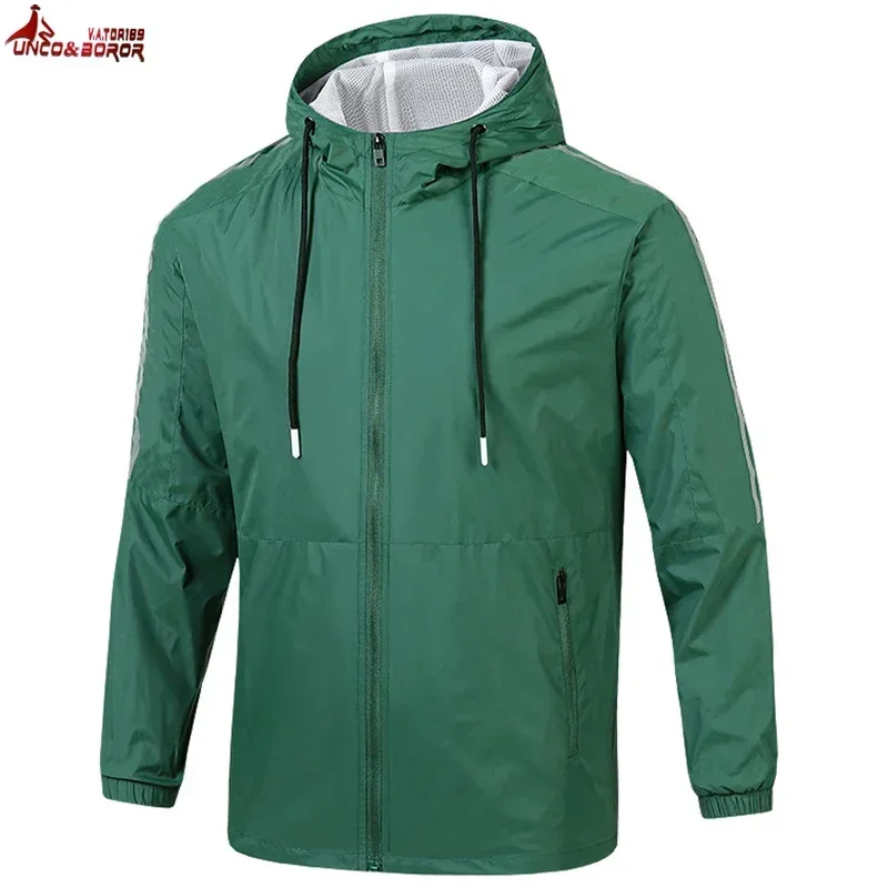 Plus Size 7XL 8XL Spring Summer Casual Men`s Bomber Jacket Fashion Outdoor Windbreaker Gym Sports Jogging Baseball Hoodies Coats