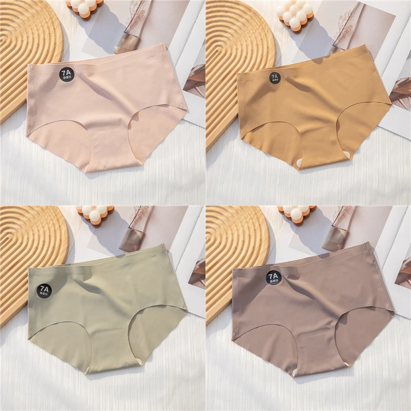 

Seamless Slik Women Panties Ultral Thin Briefs High Elastic Breathable Underwear 7A Comfortable Intimates Soft Lingerie