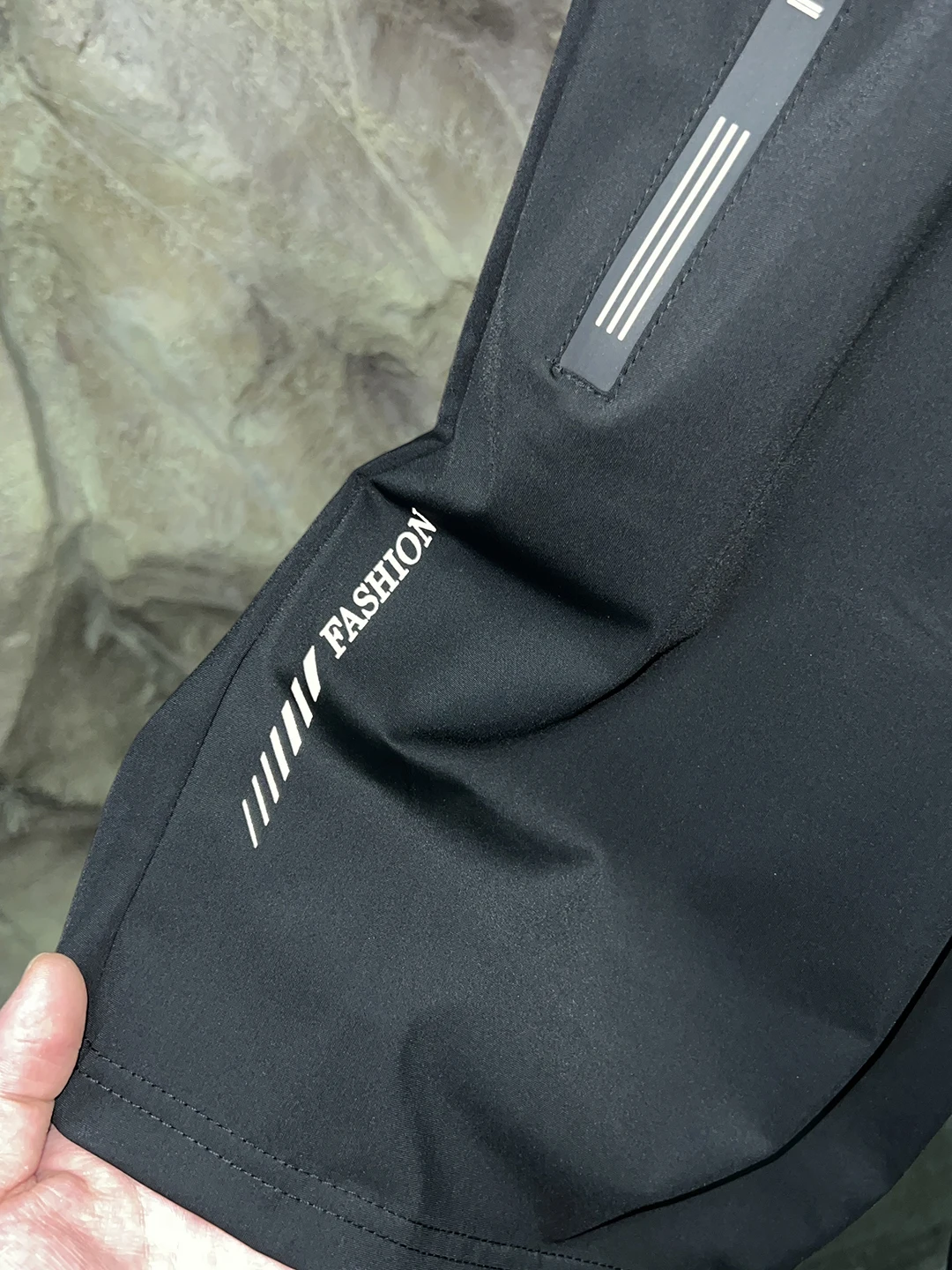 Verano al aire libre seda de hielo Qui seco transpirable alta elasticidad función deportiva orts pred cremallera Nylon LICRA pantalones casuales