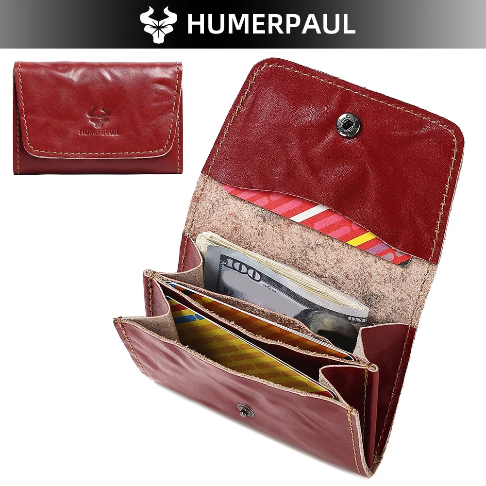 

Элитный женский мини-кошелек с RFID-защитой, держатель для карт, из натуральной кожи, с застежкой, мини-клатч, картхолдер для мужчин