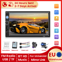 EU warehouse stock 7 Inch HD Touch Screen Car Multimedia Radio Player 7010B MP5 Camera for Honda Ford Hyundai Nissan Car Stereo