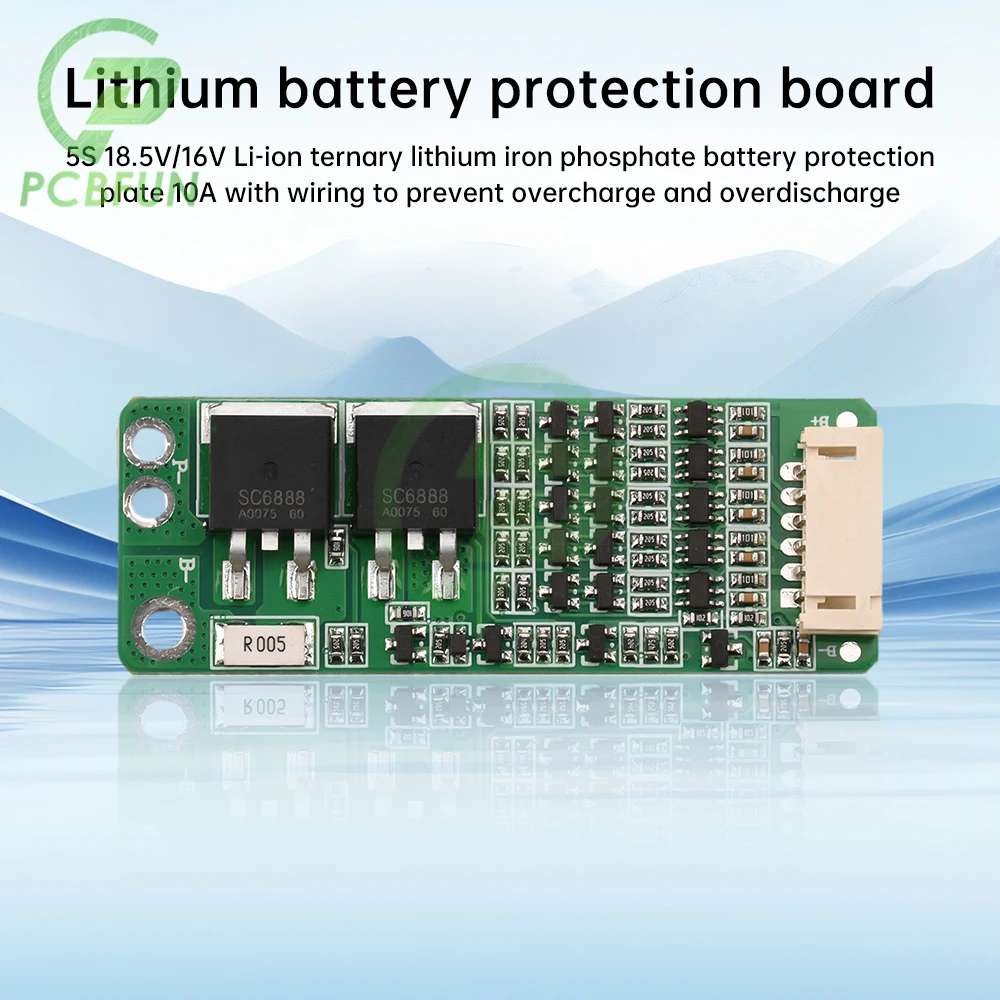 

5S 10A Li-ion Lithium Battery BMS 18650 Charger Protection Board 18V 21V Cell Protection Circuit