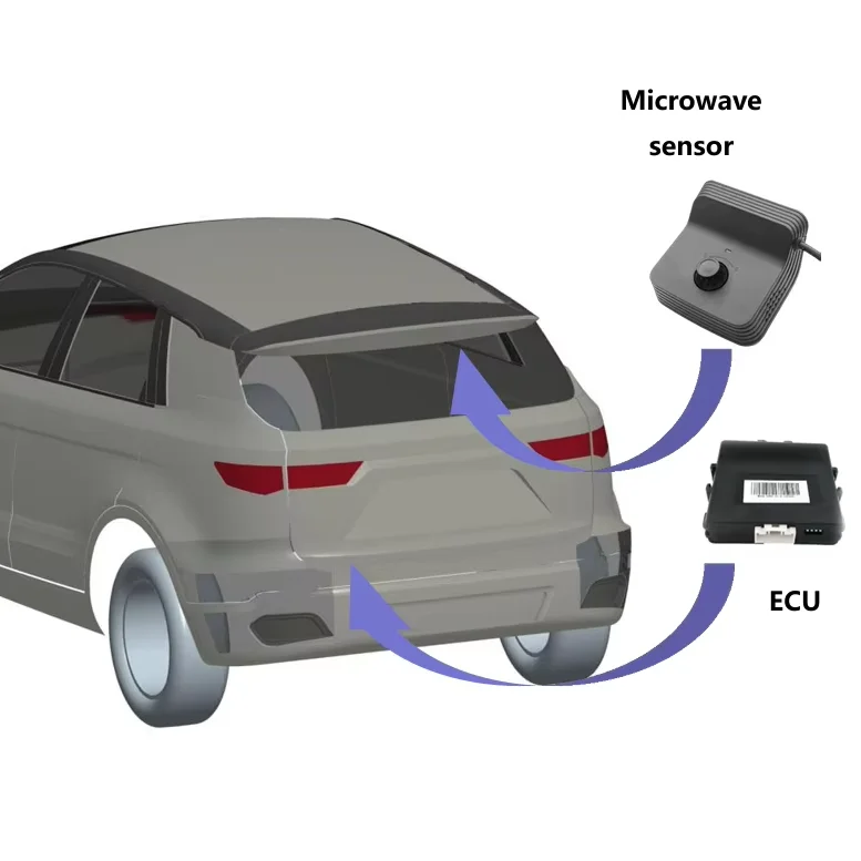 New Arrival 77ghz Car radar Blind Spot Detection Blind Sensor Detector System Rear Windshield Radar System