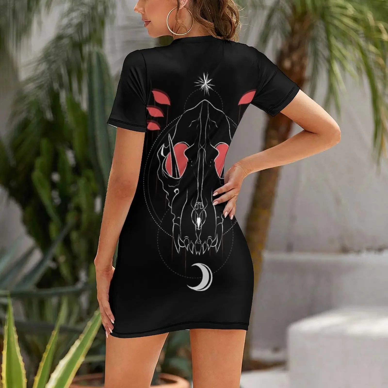 Dread Wolf Take You Abito a maniche corte abiti da ballo Abito da donna Abito lungo da donna abiti da compleanno per donna