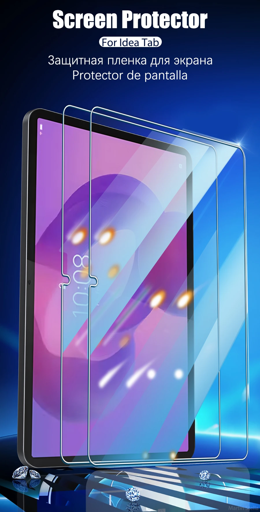 2 Stück Displayschutzfolie aus gehärtetem Glas für Lenovo Idea Tab Plus Pro 12,7 11 12,1 Zoll 9H Film – Detail 2
