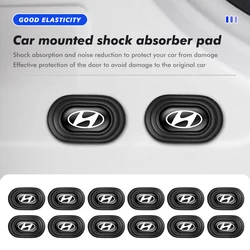 12pcs Car Door Anti-Collision Shock Absorber Protection Sticker For Hyundai Tucson IX35 I30 I20 Kona Coupe Veloster I40 Getz