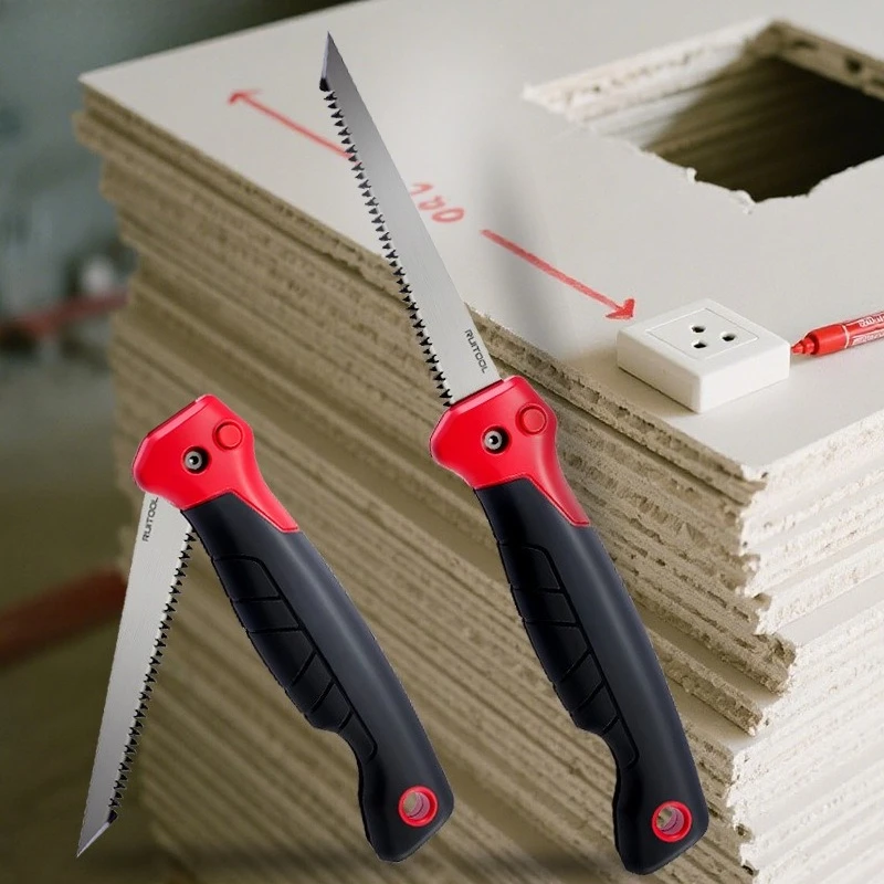 6-inch Foldable Gypsum Board Wall Saw, Triple-side Sharpened Teeth, Compact, Portable, Garden Saw