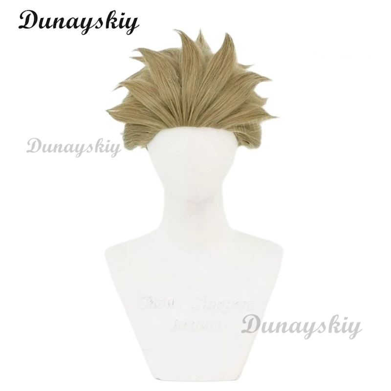 Anime mi héroe Ochako Uraraka Himiko Toga Tsuyu Asui Midoriya Izuku pelucas cortas marrones Bob Cosplay peluca de disfraz