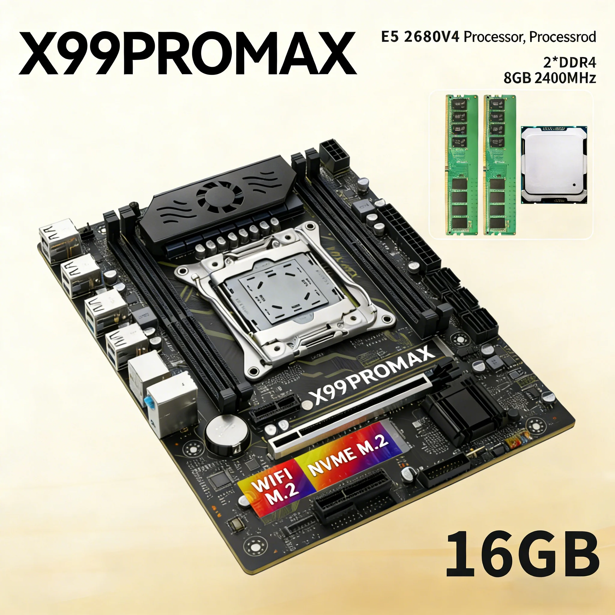 

Подходит для X99 2680V4 2*8 ГБ 2400 МГц