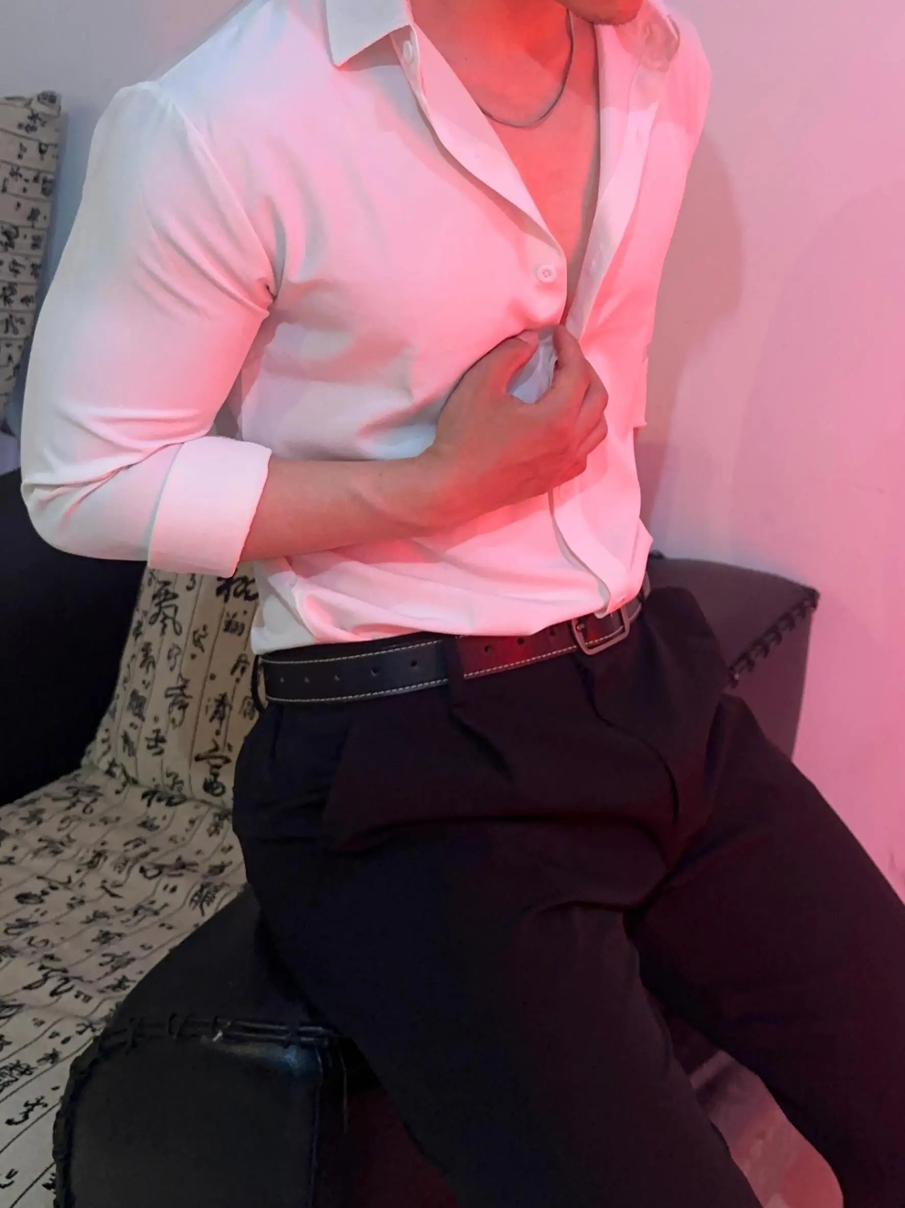 

Ele White Long Sve Мужская футболка Irt Slim Fit Busin Повседневная внутренняя одежда из полиэфирного волокна Осенний сезон с квадратным воротником