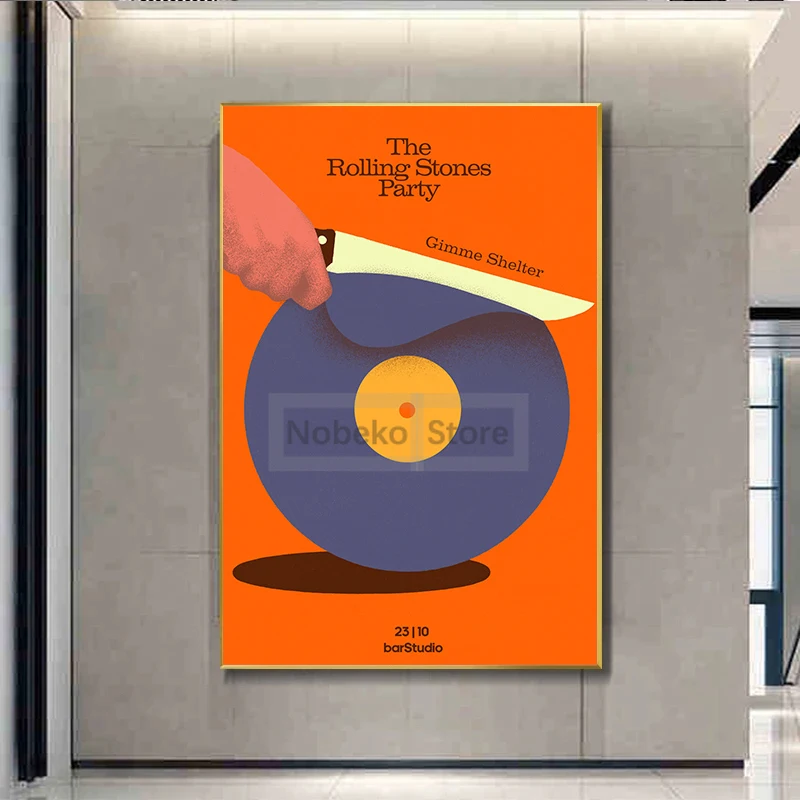 Original Polish Music Posters Abstract Vinyl Record Prints Canvas Painting Poland Wall Art Pictures Home Room Modern Decoration